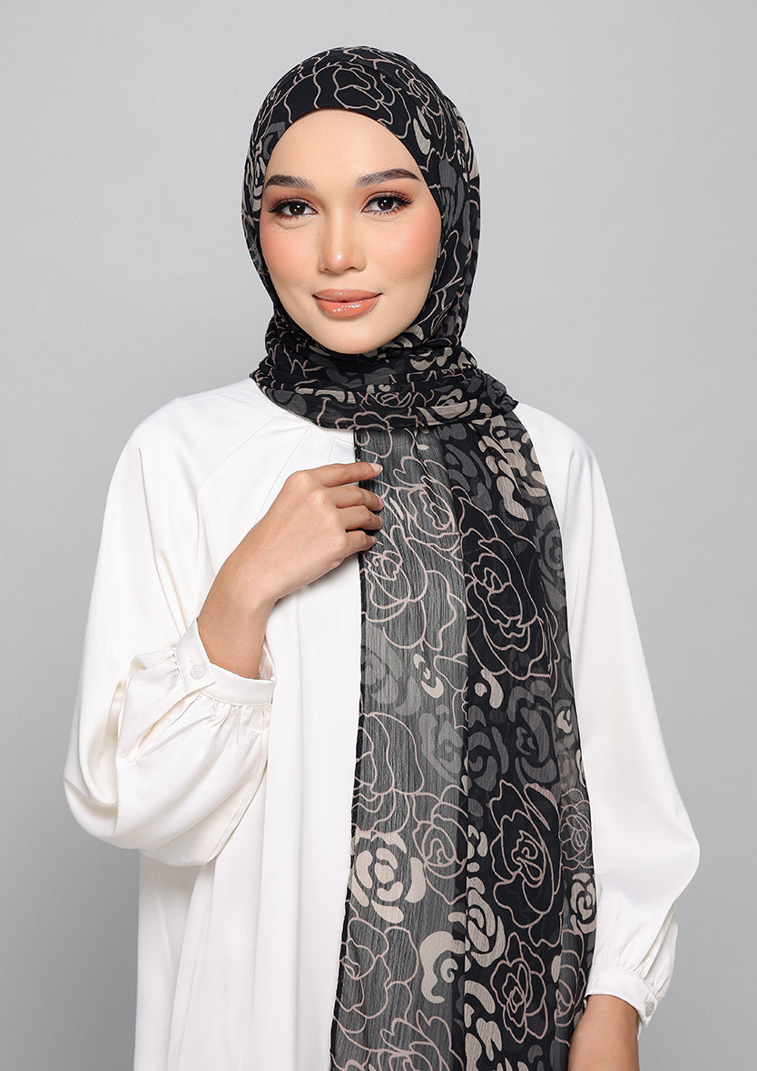 Golden Rose - Instant Hijab With Inner