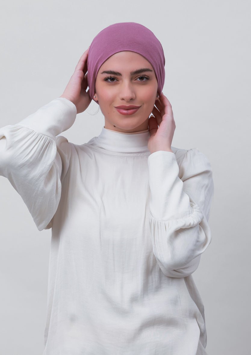 Wistful Mauve-Plain Mosaic Butti Chiffon - BOKITTA Hijab