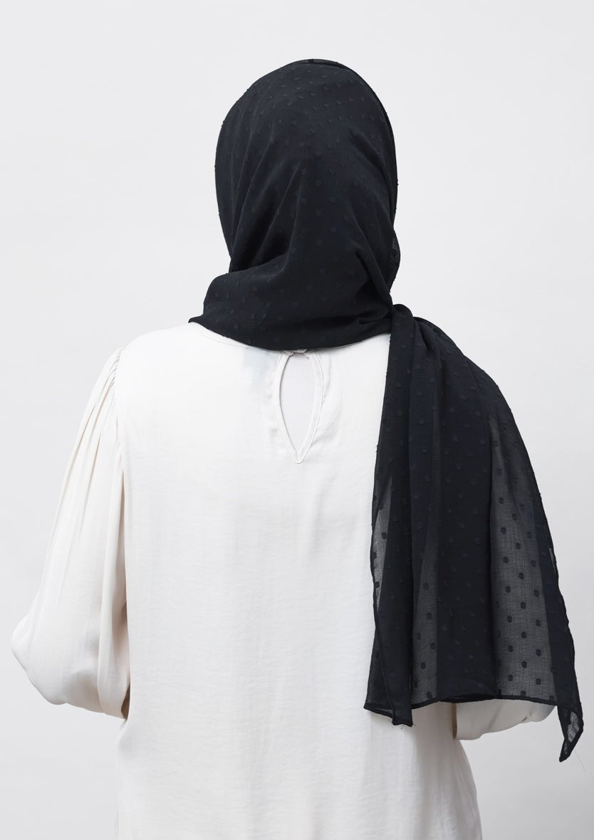 Granite-Plain Mosaic Butti Chiffon - BOKITTA Hijab #style_freestyle